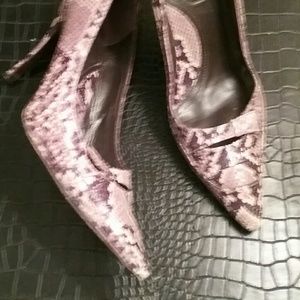 Via Spiga snake skin pumps